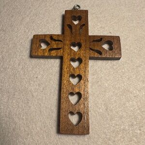 Handcrafted Small Wooden Cross - 4 inches